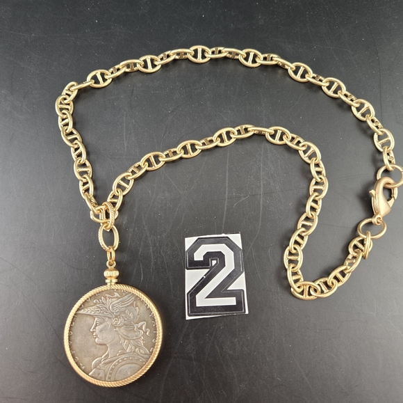 New Collection Vintage Look Coin Necklace - Picture 6 of 9